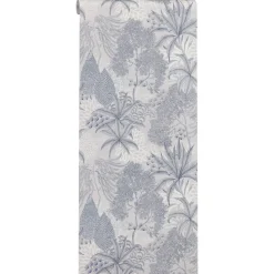 Behang Anne Blauw