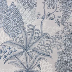 Behang Anne Blauw