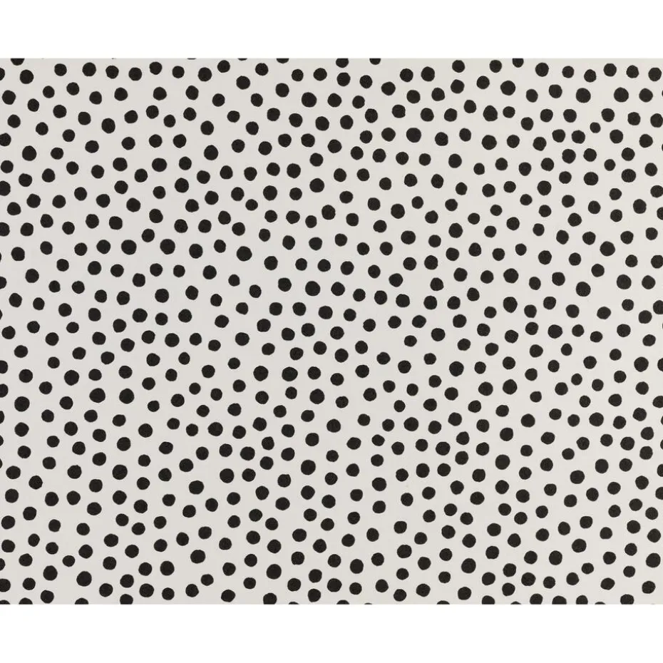 Behang Polka Zwart Wit