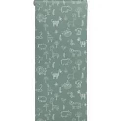 Behang Veerle Groen