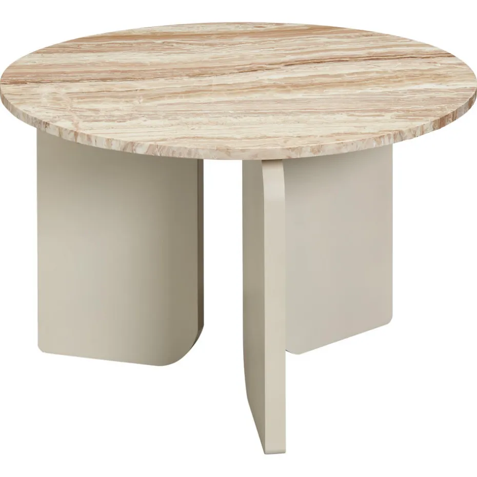Bijzettafel Brez Marmer Taupe ø 60x38 Cm