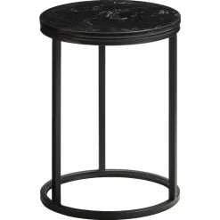 Bijzettafel Marzio Zwart ø 34 Cm