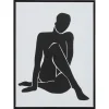 Canvas Woman Zwart