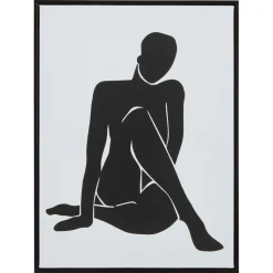 Canvas Woman Zwart