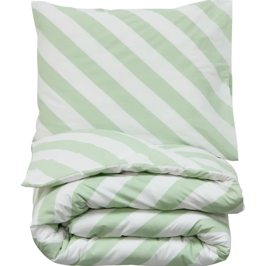 Dekbedovertrek Riley - Groen 140x220 Cm