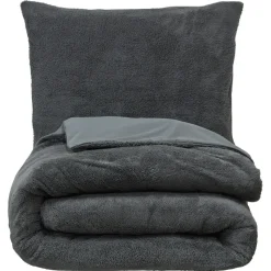 Dekbedovertrek Teddy Antraciet 200x220 Cm