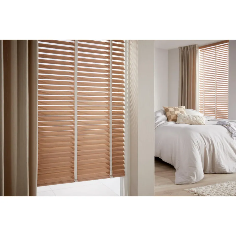 Fenstr Bamboe Jaloezie Wietze Beige 50mm