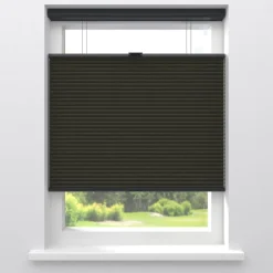 Fenstr Dubbel Plissé 45mm Lot Espresso Verduisterend