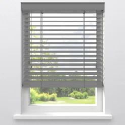 Fenstr Houten Jaloezie Theun Grijs 65mm