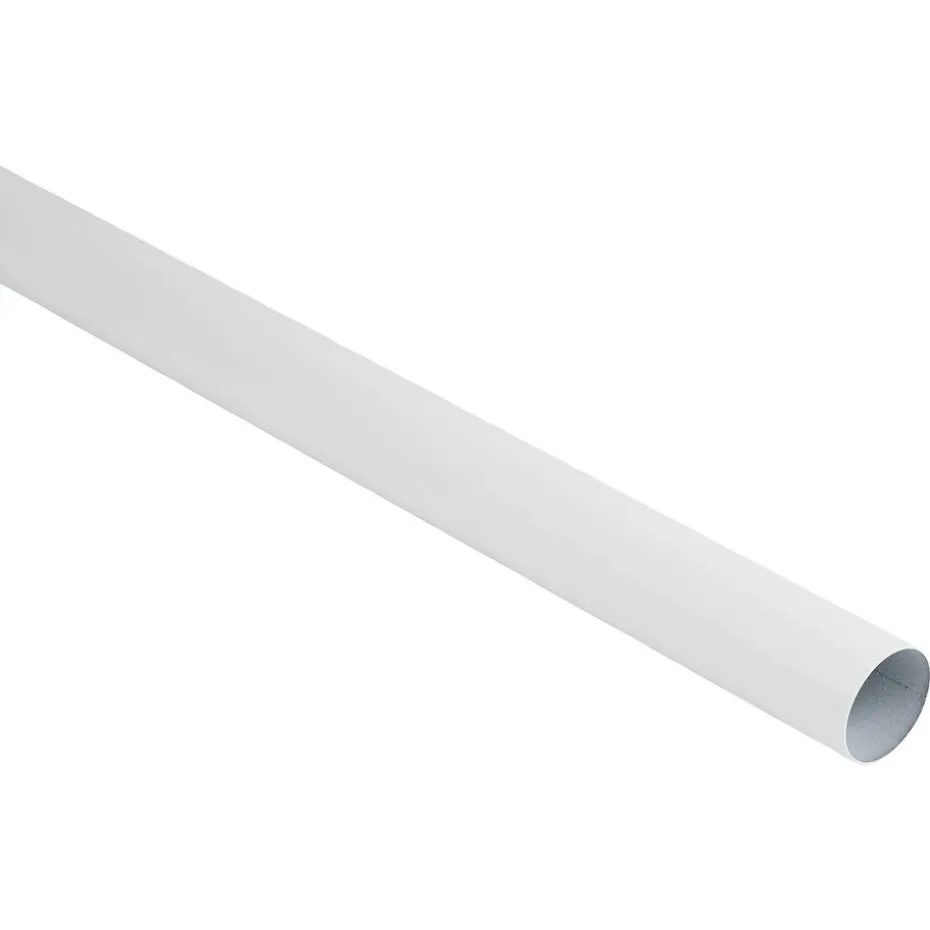 Gordijnroede 120 Cm Wit Metaal Ø28mm