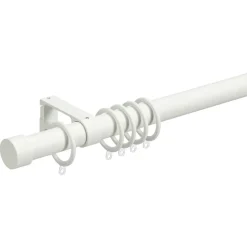 Gordijnroede 120 Cm Wit Metaal Ø28mm