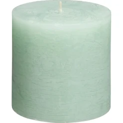 Kaars Rustiek Mint 10x10 Cm