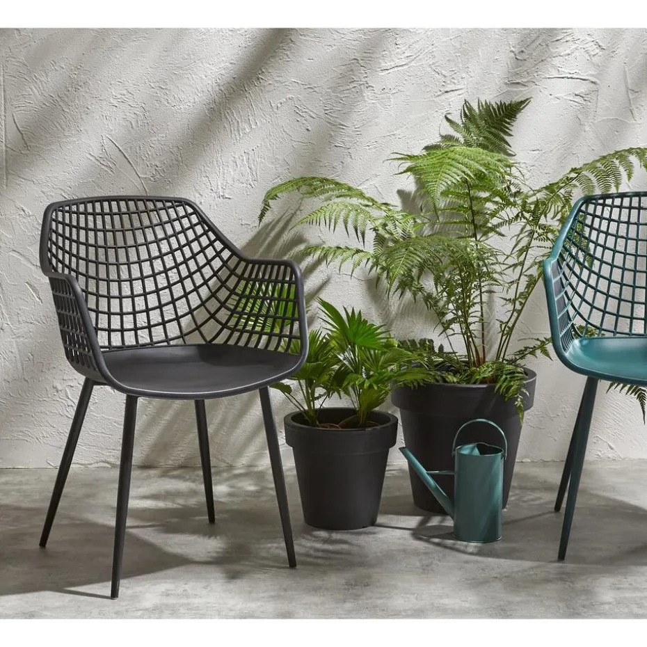 Kuipstoel Webbing Zwart