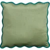 Kussen Scallop Groen - 45x45 Cm