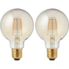 Led Lamp Goud 2 Stuks 80 Mm