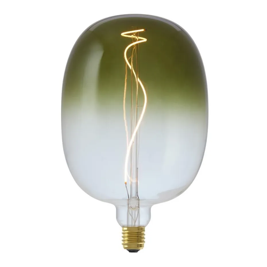 LED Lamp 17x27 Cm Groen E27 Dimbaar