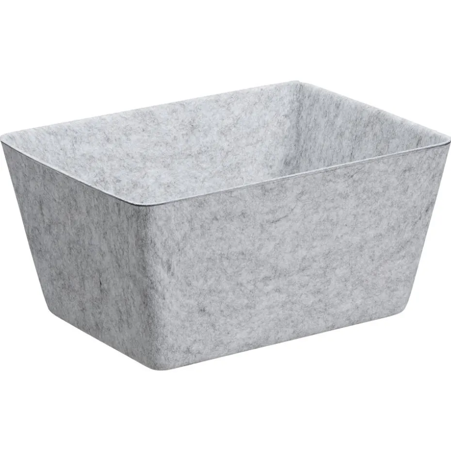 Mand Vilt Grijs 30x23x15cm