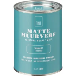 Muurverf Mat Turquoise 1 L