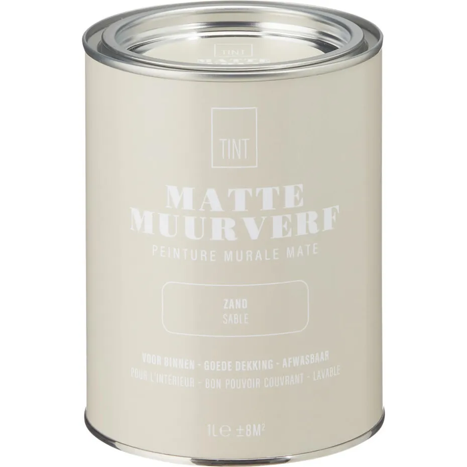 Muurverf Mat Zand 1 L
