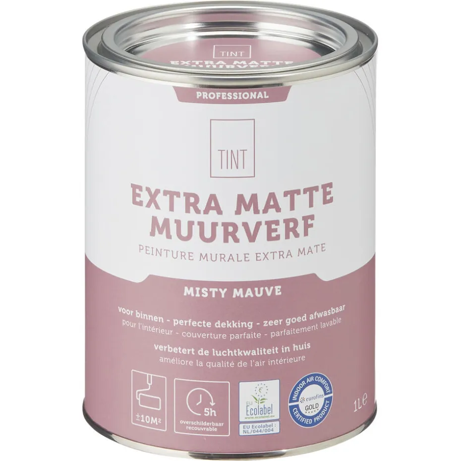 Muurverf Professional Misty Mauve 1 L