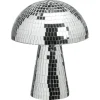 Object Paddenstoel Disco Zilver - 20x20x24 Cm