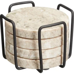 Onderzetters Marmer Zand 4 Stuks