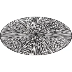 Placemat Marsha Zwart ⌀38 Cm