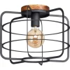 Plafondlamp Wood Zwart