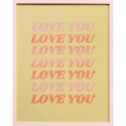 Poster Love You 40x50 Cm