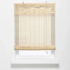 Rolgordijn Bamboe Naturel 90x160 Cm