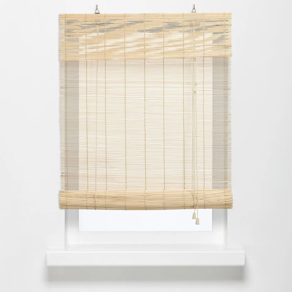 Rolgordijn Bamboe Naturel 90x160 Cm