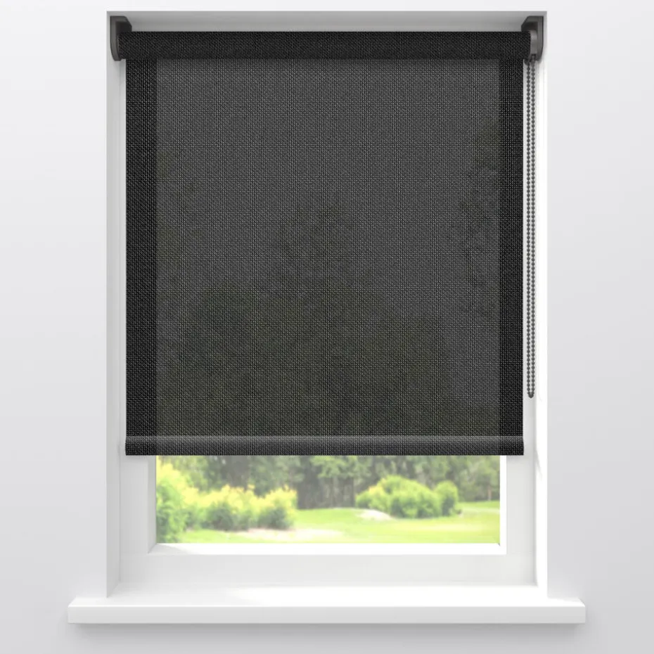 Rolgordijn Screen Seb Zwart