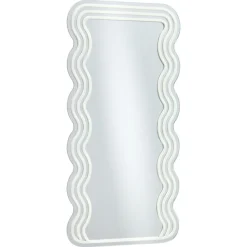 Spiegel Met Verlichting - Wave - Neon - Warm Wit - 70x35 Cm