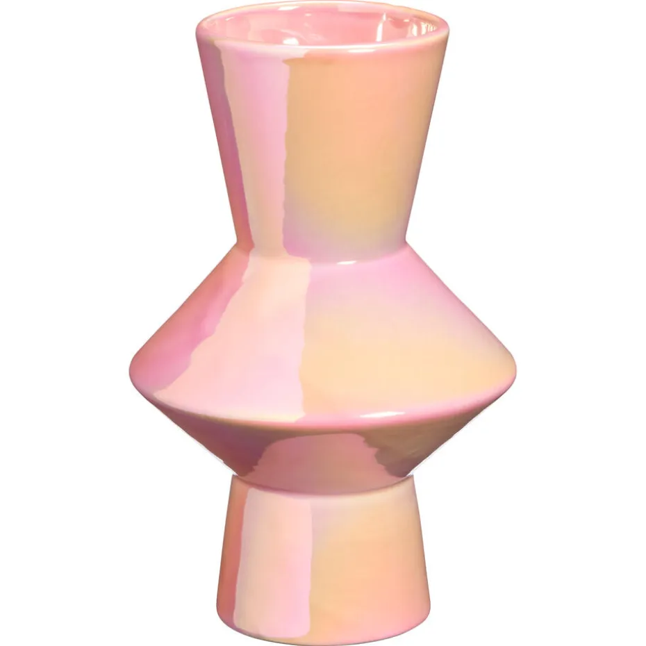 Vaas Pastel Roze 14x14x23 Cm
