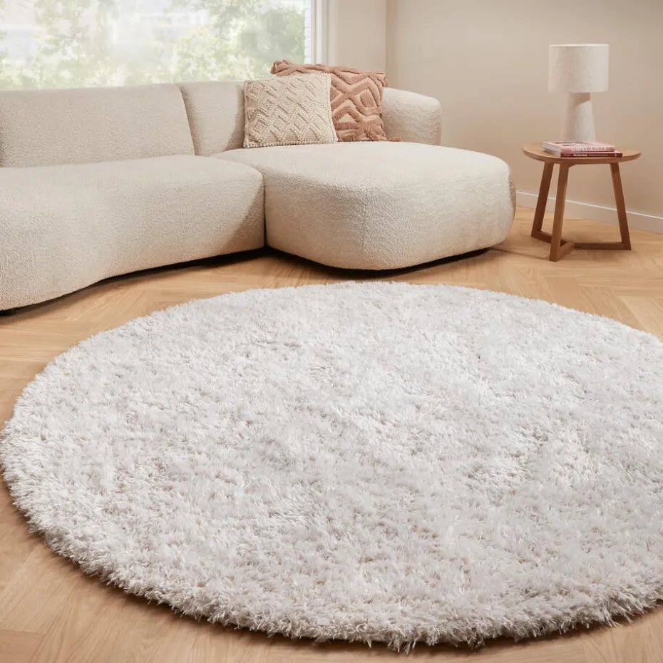 Vloerkleed Cailou Wit ø 180 Cm