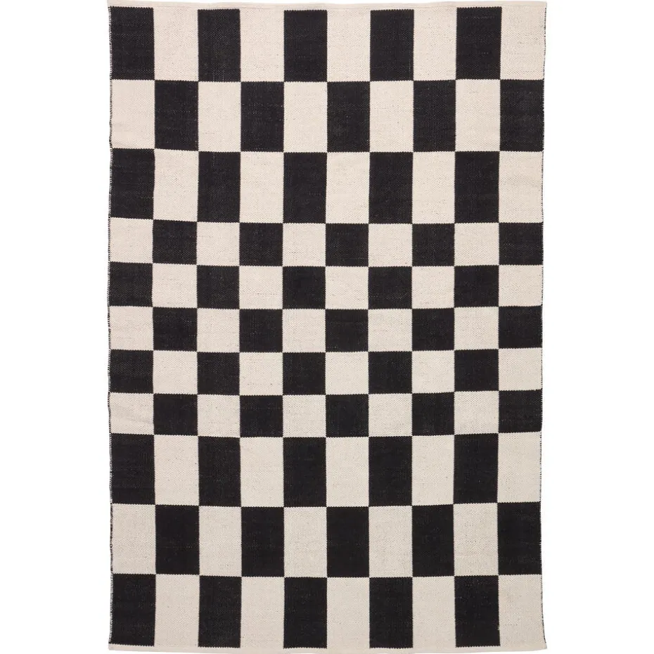 Vloerkleed Damon Wit/Zwart