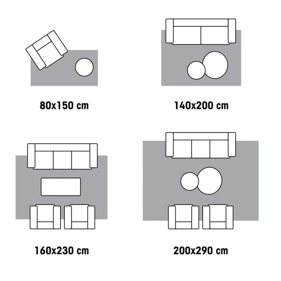 Vloerkleed Norfolks Grijs 160x230 Cm