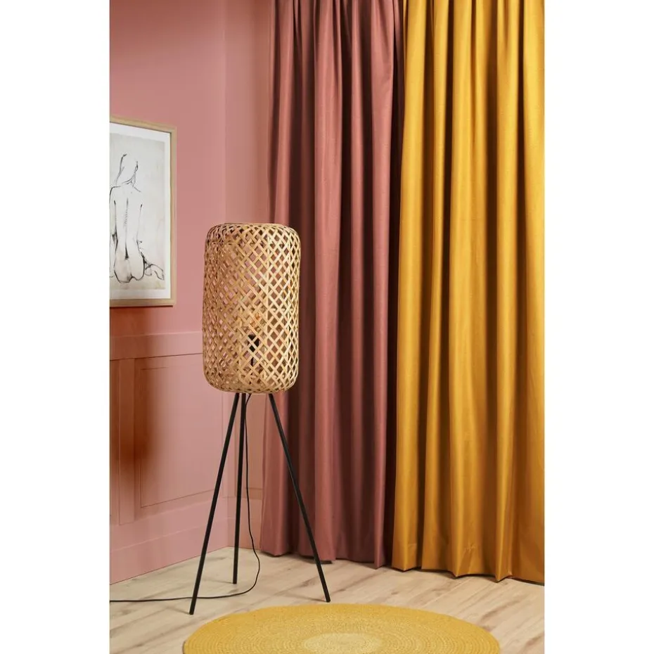Vloerlamp Aphrodite Zwart Naturel