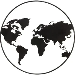 Wanddecoratie El Mundo Zwart