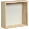 Wanddecoratie Hout Wit Maat M 25x9x25 Cm